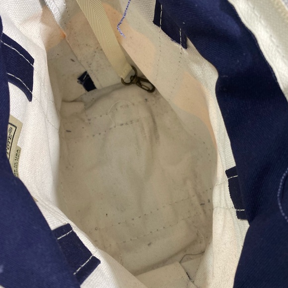 LL BEAN Rare Vintage 80s Micro Mini Boat and Tote Canvas Bag - Picture 7 of 9